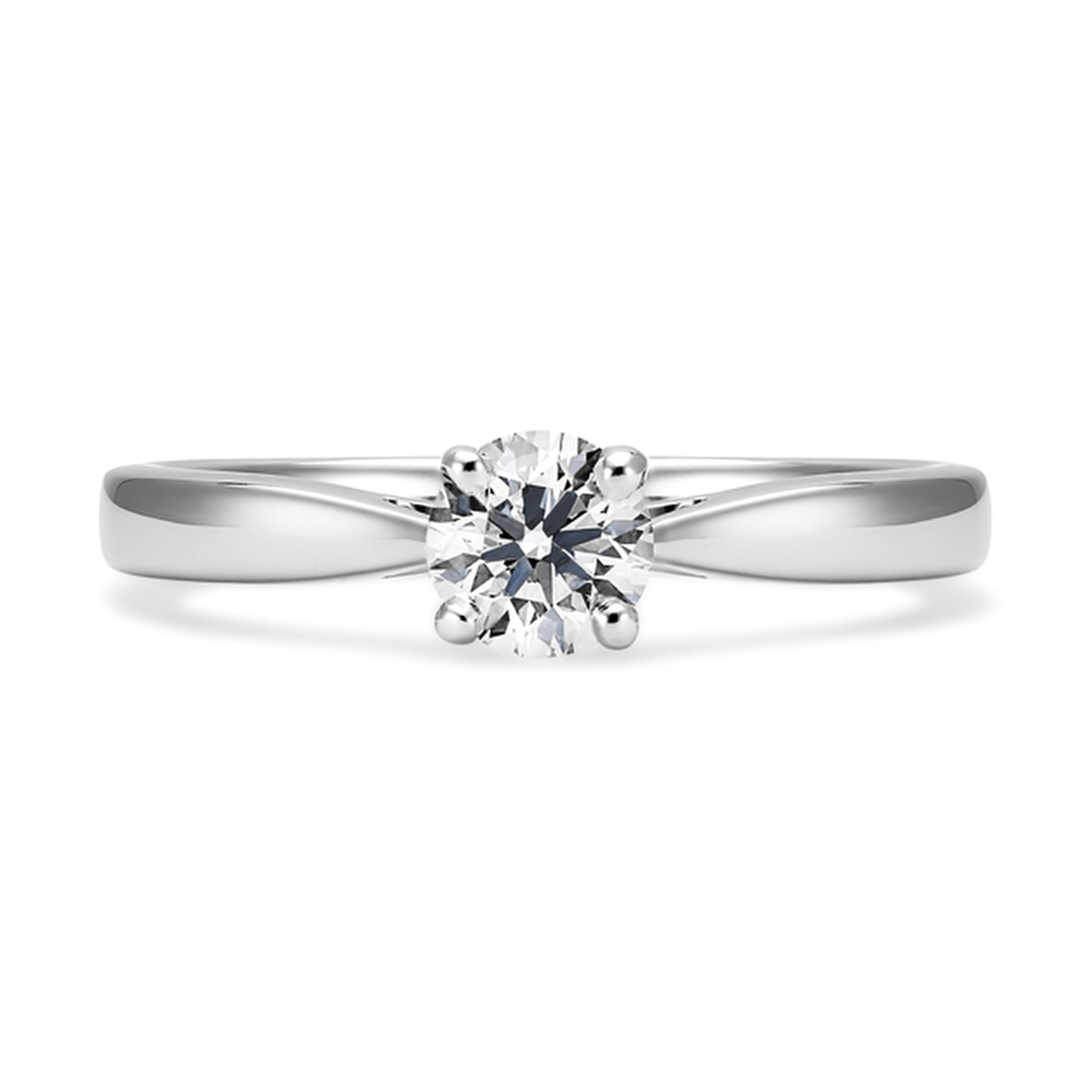 Anillo de Compromiso en Oro Blanco 18 Kilates Liga y Diamante natural. Modelo 3290. - Imagen 2